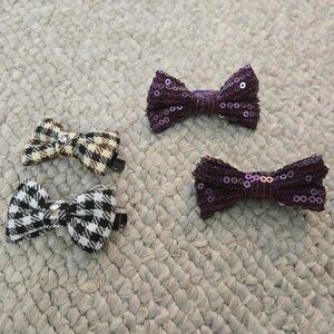 LIKE NEW Bow hair clip hair accessory bundle